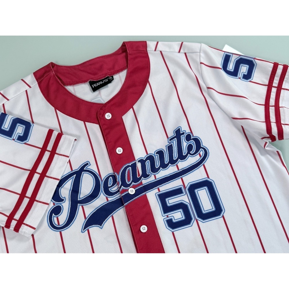 Peanuts Snoopy Baseball Jersey Mens XXL Good Grief Athletic Club Logo